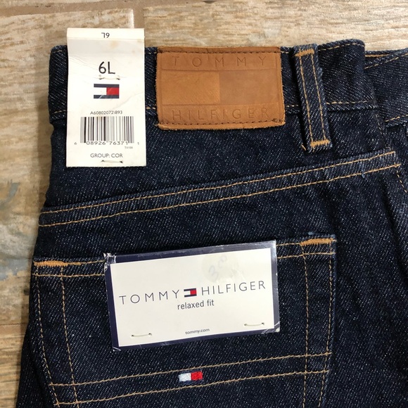 Tommy Hilfiger Dark Denim Jeans. Size 6 Long - Picture 2 of 3